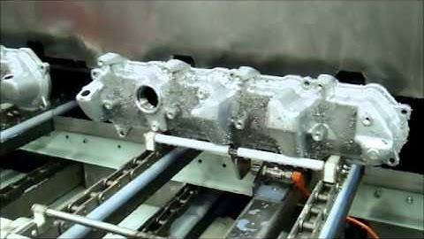 Industrial Parts Washer: Indexing Chain Conveyor