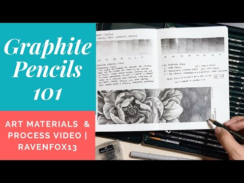 Graphite Pencils 101 | All about Pencils, Swatching & Process Video ...