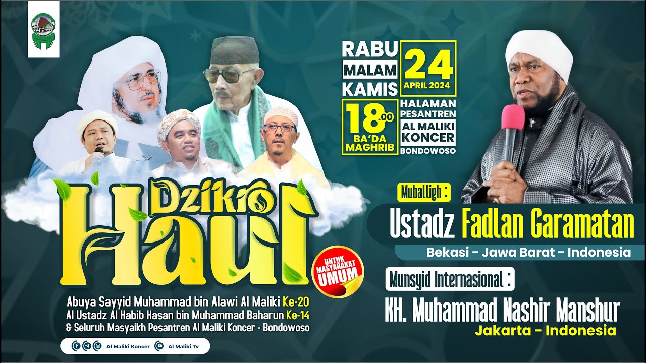 🔴 LIVE || DZIKRO HAUL ABUYA SAYYID MUHAMMAD ALAWI AL MALIKI & AL HABIB HASAN BIN MUHAMMAD BAHARUN