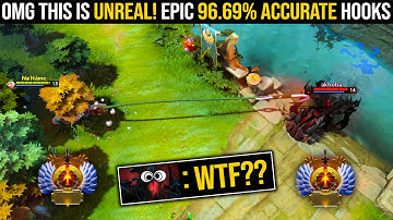 OMG This is UNREAL!!! Epic 96.69% ACCURATE Hooks By An Immortal Pudge [2 Games] | Pudge Official