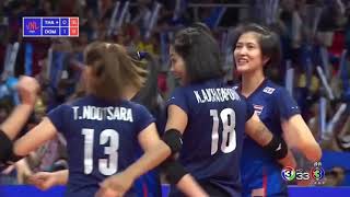 ไทย vs โดมินิกัน Volleyball Nations League 2019