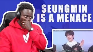 Reacting To Seungmin is a Menace to Stray Kids