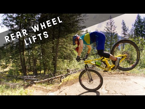 Tutorial for 3 Rear Wheel Lifts - How to lift the back wheel of your MTB with flat pedals
