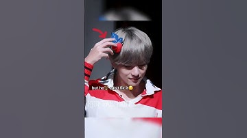 the way army girl touching taehyung