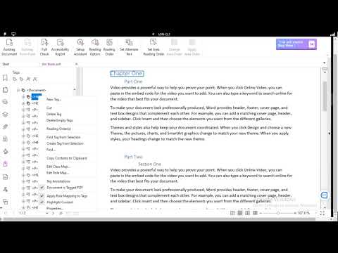 Foxit Accessibility   Correcting the Appropriate Nesting Failed Error