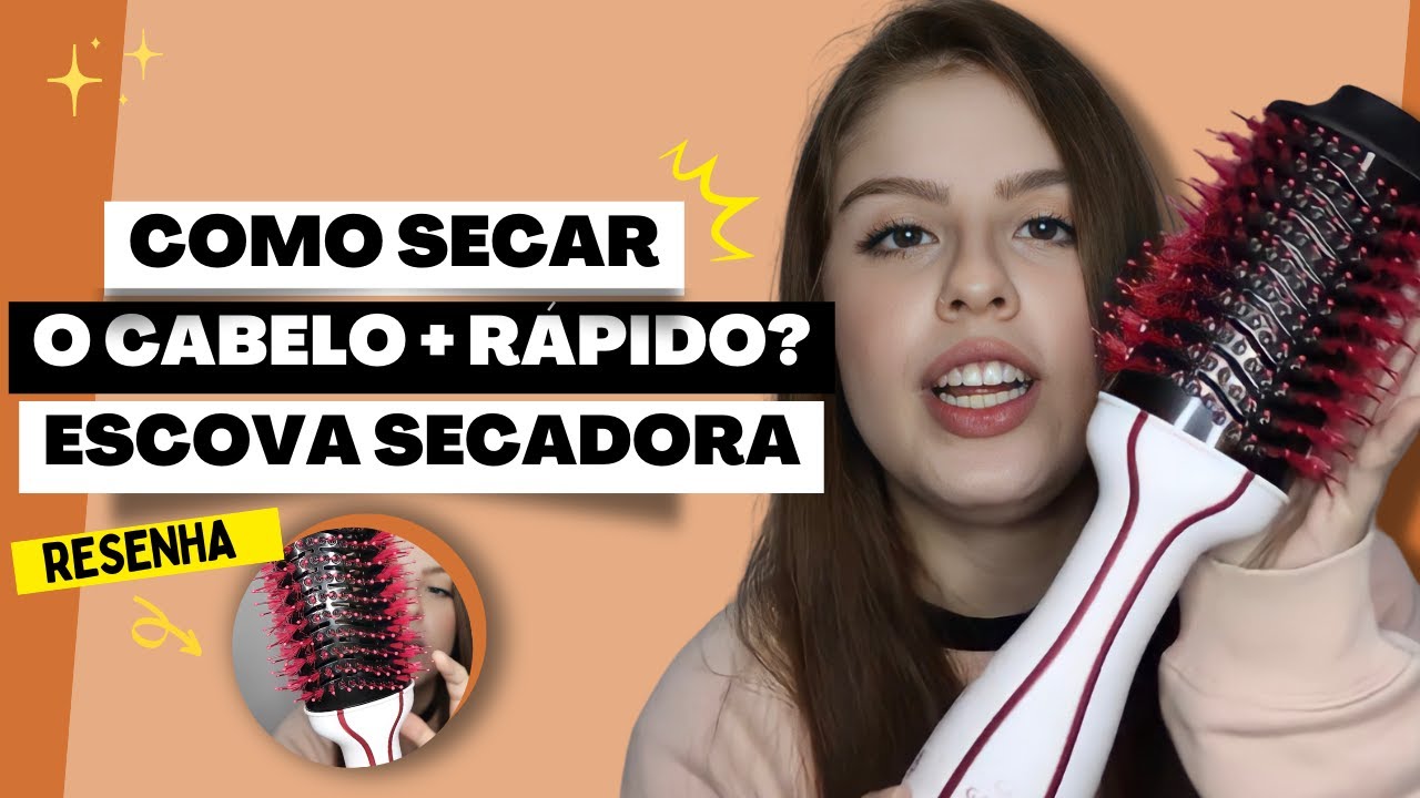 COMO SECAR O CABELO MAIS RÁPIDO? ESCOVA SECADORA FUNCIONA MESMO? 😱 ...