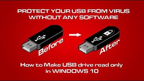 How to Make USB drive read only in windows 10