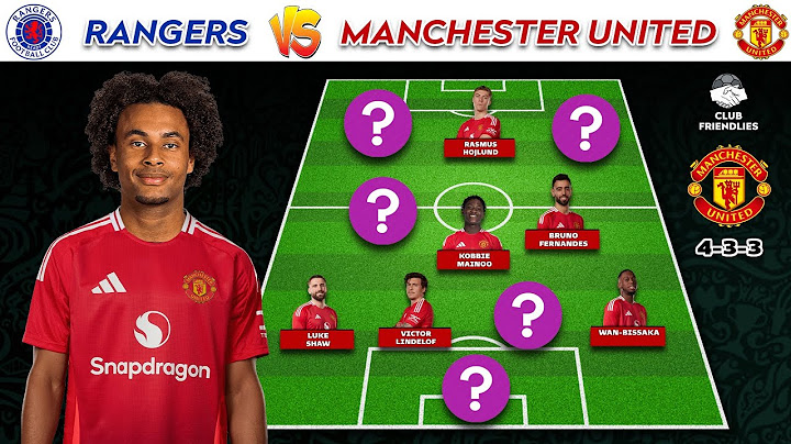 🔴 Rangers Vs Manchester United (4-3-3) Potential Starting Lineup | Club Friendlies 2024/25