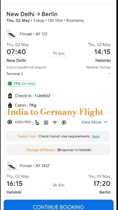 India To Germany Flight Ticket Fare India to Germany Flight #travel #trending #shorts - YouTube