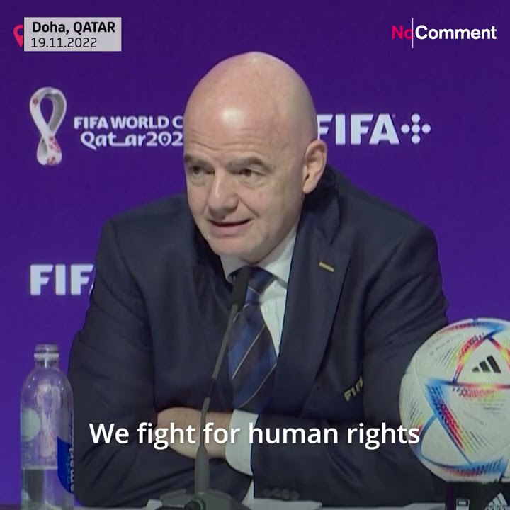 FIFA president Infantino blasts the 'hypocrisy' of Western critics of Qatar's human rights record