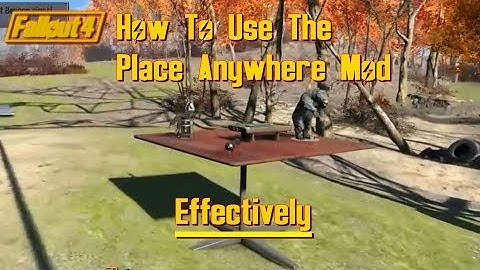 Using The Place Anywhere Mod