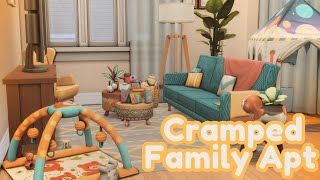 Cramped Family Apartment | The Sims 4 | Speed Build |✨Voiceover✨