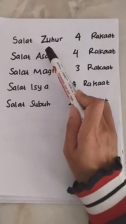 Jumlah Rakaat Salat Fardu #shortvideo #shorts #salat #zuhur #anak #magrib #isya #ibadah #jumlah #yes