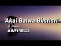 Akai Balwa Balsrisri Sung By Lt H Momin Lyrics