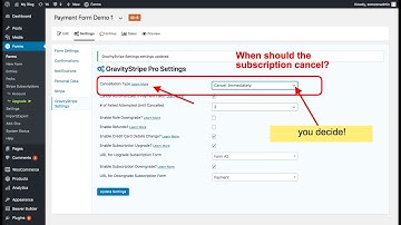GravityStripe Pro - Cancel Subscription Period
