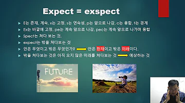 Expect는 왜 대체 무엇때문에 기대하다 예상하다 인가