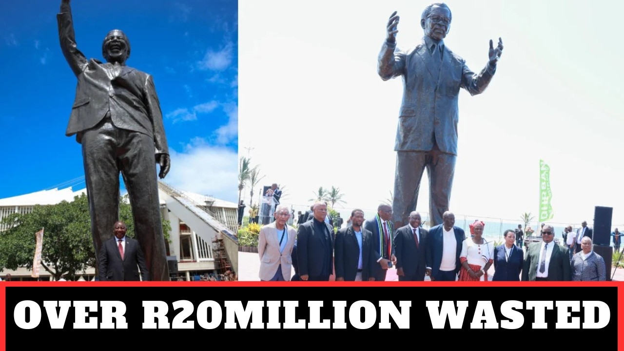 トランポリン大統領　　様 NO Water! NO Power! Ramaphosa's R22M Statues Scandal! - YouTube