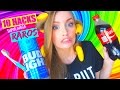 LOS 10 HACKS MÁS RAROS PARA EL CABELLO! Lavar cabello con Coca-Cola? FUNCIONA? | 10 Weird Hair Hacks