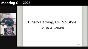 Binary Parsing - C++23 Style! - Hari Prasad Manoharan - Meeting C++ 2025