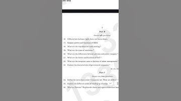 corporate regulation 4th sem calicut university previous year questions#treding #new #exam  #ugc