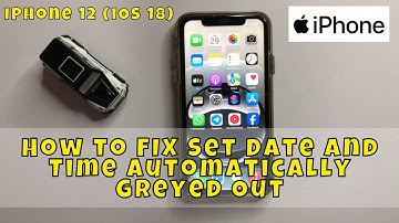 How to FIX Set Date and Time Automatically Greyed Out iPhone 12 Settings 2026