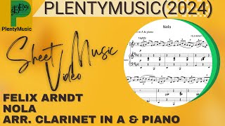 Felix Arndt | Nola arr. clarinet in A + piano | Novelty
