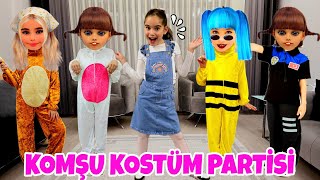 ELİF KOMŞU KIZLARI İLE KOSTÜM PARTİSİ YAPTI !! PELİNSU !! بابا جاب لي بالون  جنى مقداد | طيور بيبي