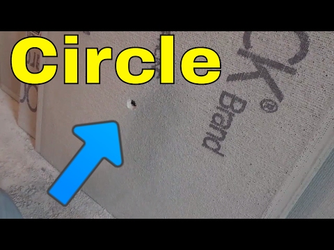 How To Make A Circle In Cement Board With A Backerboard Scoring Knife