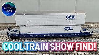 A Cool Train Show Pickup! | N Scale CSX Intermodal Well Car & Containers by Con-Cor