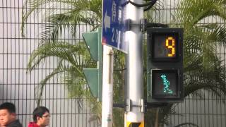 Taiwan animated pedestrian countdown signal