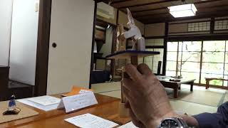 Mochi Making Rabbit toy at Nara Karakuri Museum in Japan