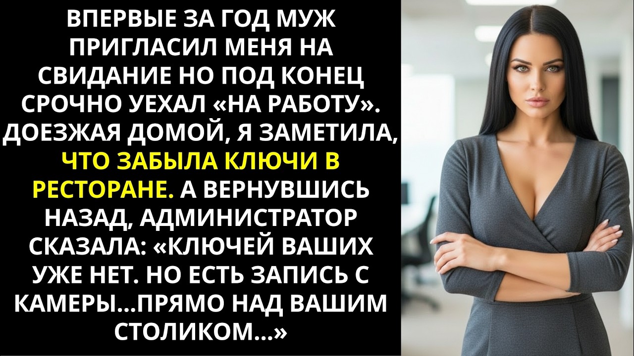 После свидания с мужем я вернулась за ключами в ресторан но администратор показала запись с камеры…