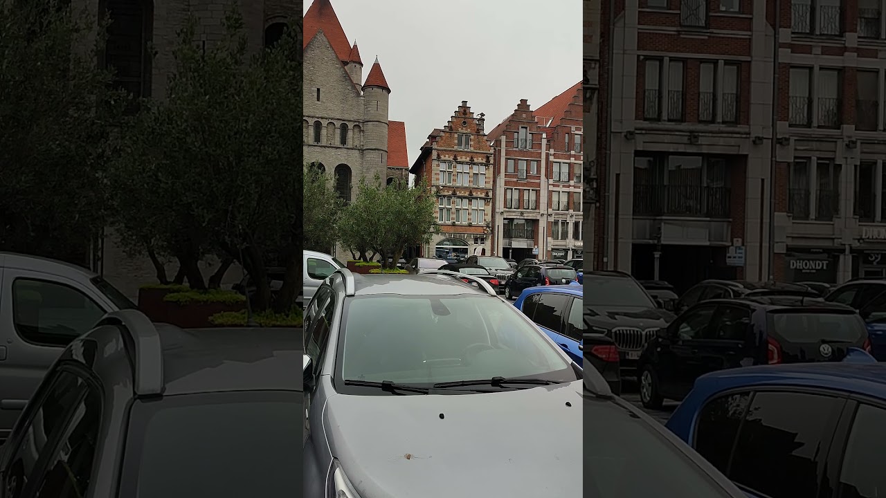🏛️✨ Grand Place in Tournai, Belgium – A Quiet Autumn Day | October 25, 2021 🇧🇪🍁