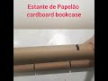 Estante de Papelão cardboard bookcase