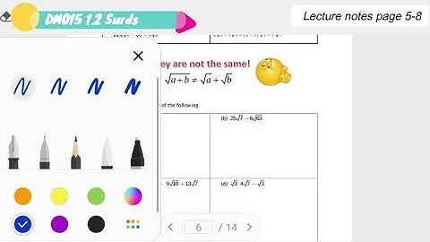 DM015 Chapter 1 - Surds 2