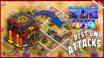 Best CWL Attacks in Clash of Clans | TH10 Must Learn This Army! TH10 vs TH11 Attack Strategy for CWL