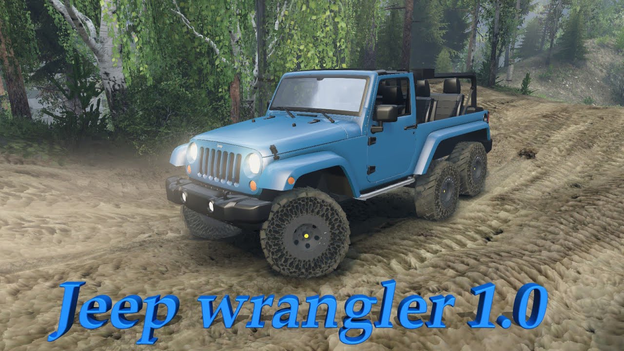SpinTires обзор мода ( Jeep wrangler 1.0 )