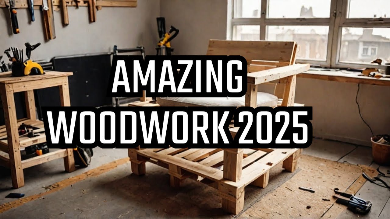 Amazing Simple Pallet Woodworking: Turn Old Pallets into a Chair Combined with a Bed 2025