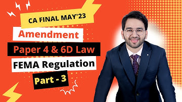 CA Final Law Amendment May