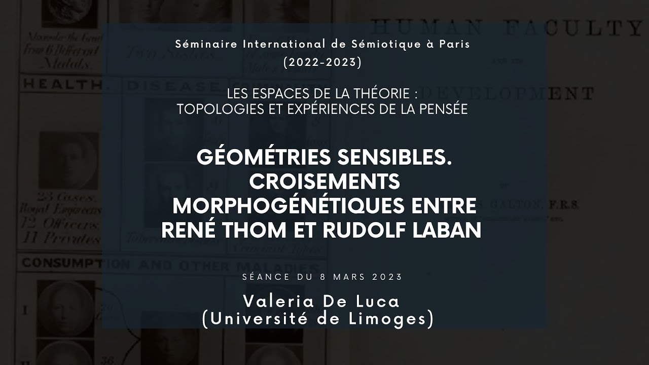 Valeria De Luca (Université de Limoges) — Séminaire International de Sémiotique à Paris (8/03/2023)