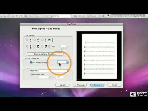 Sibelius 6 101: Core Sibelius 6 - 05. New Score - Time Signature  Tempo
