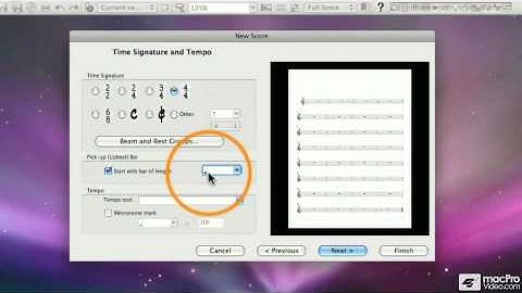 Sibelius 6 101: Core Sibelius 6 - 05. New Score - Time Signature  Tempo