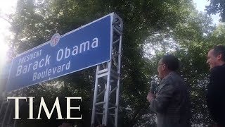 Los Angeles Renames Street 'Obama Boulevard' In Honor Of Former President | TIME