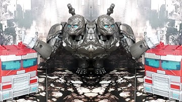 OPTIMUS PRIME TRUCK VS OPTIMUS PRIMAL GORILLA TRANSFORMERS RISE OF THE BEASTS