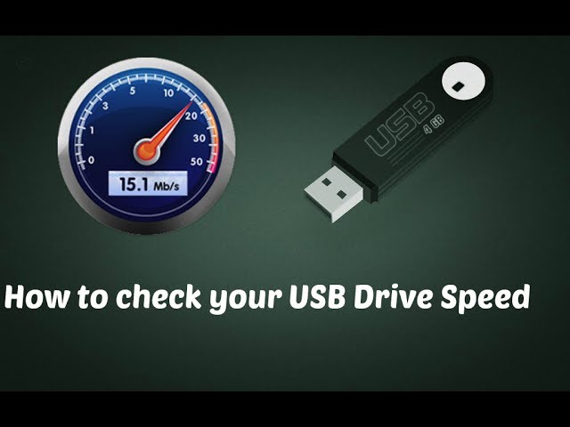 How to check USB flash drive speed pen-drive speed test - YouTube