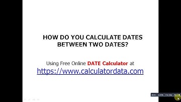 Online Date Calculator - How do you calculate years and months between dates?www.calculatordata.com