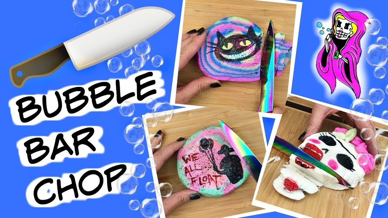 GLITTER & GORE/FINDERS CREEPERS - Bubble Bar Cutting *Oddly Satisfying Relaxing ASMR Video* Not LUSH