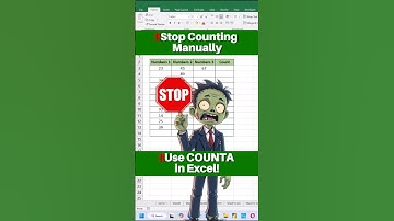 Excel COUNTA Function Explained Simply #shorts #excel #exceltips #exceltricks