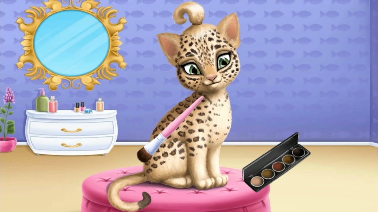 Cat Hair Salon Game Cat Make Up Game Cat Game Cat Video YouTube
