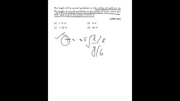 SIMPLE PENDULUM | SHM | OSCILLATION | TIME PERIOD | NEET | JEE | MCQS | FREQUENCY #YTSHORTS #SHORTS